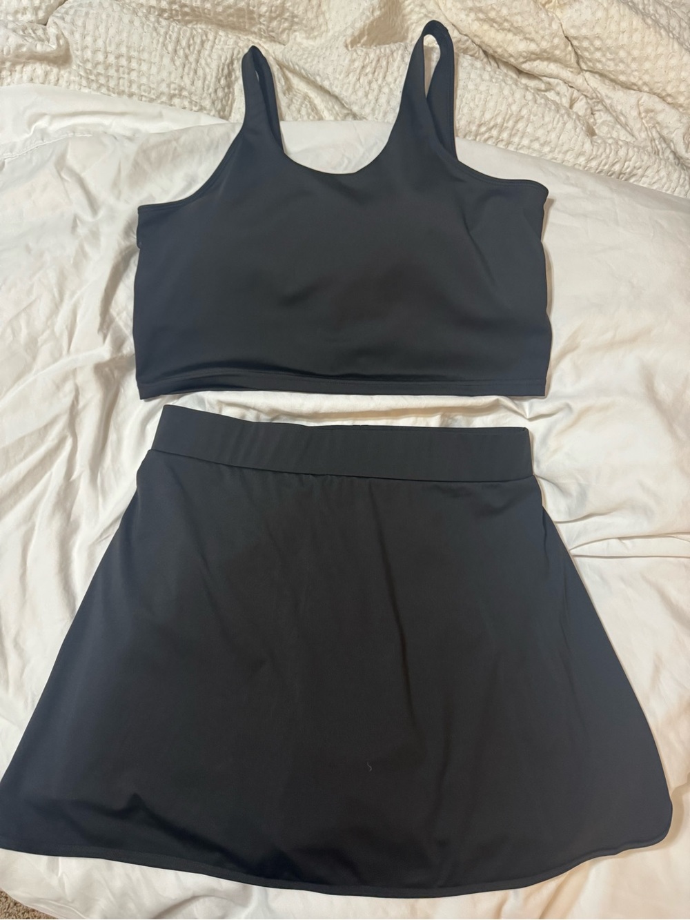 Otos two piece set Circle Skort with Smooth Stretch Waistband and matching tank